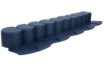 PALISADA OGRODOWA OBRZEŻE KRAWĘŻNIK 4,1m ANTRACYT BORDER