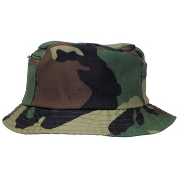 Kapelusz Turystyczny Wędkarski MFH Kieszonki Tradycyjny Woodland 59 +Gratis