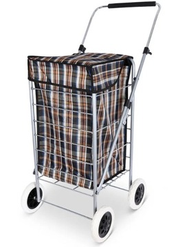 СУМКИ ДЛЯ ПОКУПОК ДЛЯ КОЛЯСОК С БЕЛЫМИ КОЛЕСАМИ 15,5 см