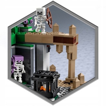 НАБОР LEGO MINECRAFT SKELETON DUNGEON 21189 + ПОДАРОЧНАЯ СУМКА LEGO