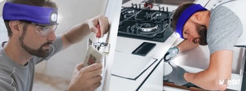 Opaska na głowę z latarką LED czołówka sportowa