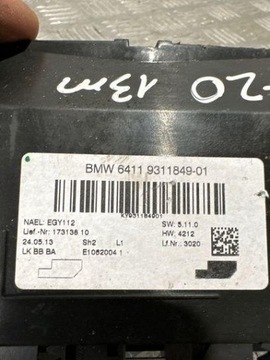 9311849 JINÉ MODUL 116 D 85 2013 BMW 1 (F20)
