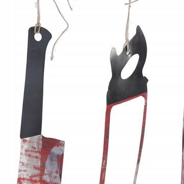 12 шт., подвесной баннер с кровавым ножом, ужасные сцены