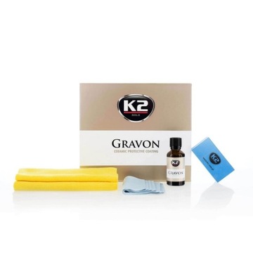 K2 GRAVON POWŁOKA CERAMICZNA 50 ML 5 LAT ZESTAW