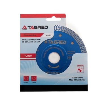 АЛМАЗНЫЙ ДИСК ДЛЯ РЕЗКИ ПОГРЕНОВОЙ ПЛИТКИ 125MM PRO