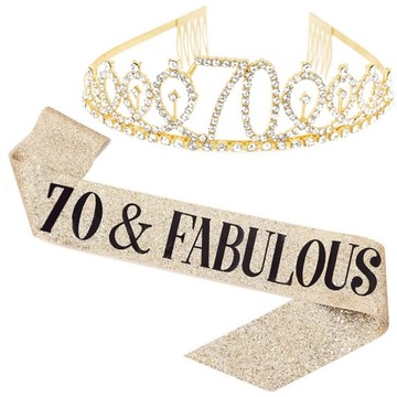 40th urodziny wystrój Kryształ urodziny Tiara