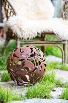 CORTEN GARDEN BALL ДЕКОРАТИВНАЯ СВЕТИЛЬНИКА НА УЛИЦЕ САДОВЫЕ ШАРЫ 35 СМ