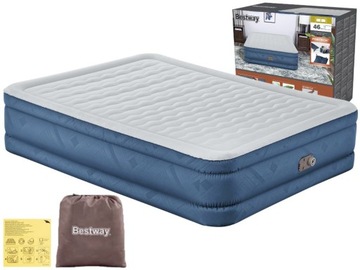 Materac Dmuchany Dwuosobowy Łóżko do Spania z Pompką 230V Bestway 69075