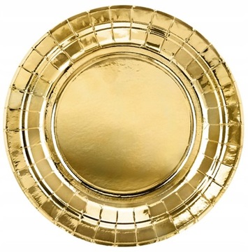 НАБОР БУМАЖНЫХ ТАРЕЛОК И ЧАШЕК РОЗОВОГО ЗОЛОТА