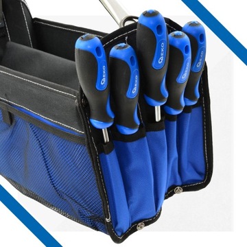 Torba narzędziowa warsztatowa monterska metalowa rączka + pasek