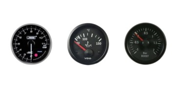 Тройной индикатор решетки радиатора 52 мм TURBO BMW E39 E46