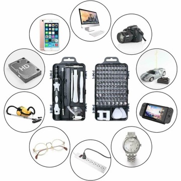 НАБОР ИНСТРУМЕНТОВ ТОЧНЫЕ ОТВЕРТКИ НАКОНЕЧНИКИ 115 EL