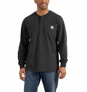 Koszulka Carhartt Heavyweight Long Sleeve Black