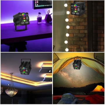 PROJEKTOR LASEROWY LASER DISCO CZUJNIK DŹWIĘKU PILOT
