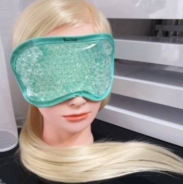 2 SZTUKI OPASKA ŻELOWA MASKA NA OCZY KOMPRES NA MIGRENĘ DO SPANIA