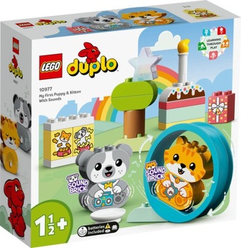 LEGO Duplo 10977 Mój pierwszy szczeniak i kotek z
