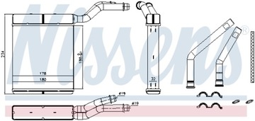 NISSENS 71770 NÁHRADA TEPLÁ TOPENÍ INTERIÉR