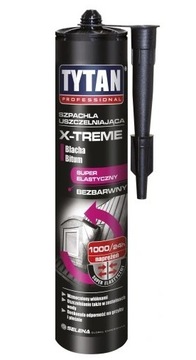 Szpachla uszczelniająca dekarska bezbarwna X-TREME 280ml TYTAN do blachy
