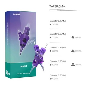 Игольчатый картридж для перманентного макияжа Mast Cyber ​​1001RL 1 ШТ.