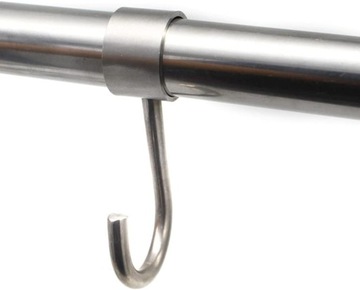 10 шт. регулируемые крючки для гардероба из нержавеющей стали.