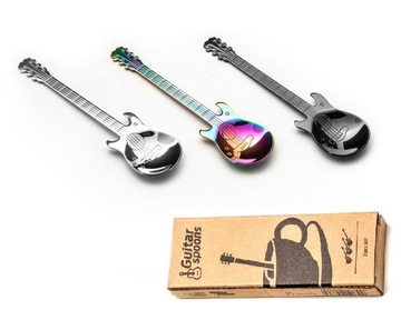 MUZYCZNE ŁYŻECZKI GITARY 3 szt. GITARA dla muzyka