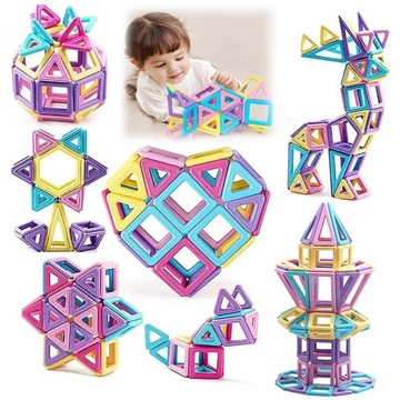 МАГНИТНЫЕ 3D КОНСТРУКЦИИ 42 ШТАТА ДЛЯ ДЕТЕЙ В ПОДАРОК ​​ОТ 3-8 ЛЕТ