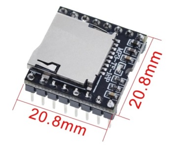 342 Мини MP3 WMA WAV плеер TF-16P DFPlayer micro SD STM32 AVR Arduino