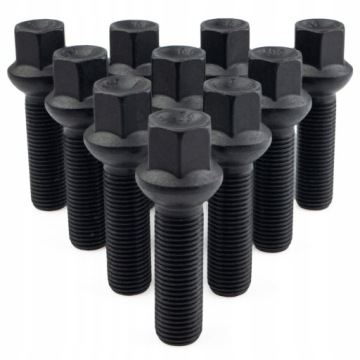 10 x Dlouhé Šrouby Getmann M14x1.5x42 mm Kula R14 Klíč 17