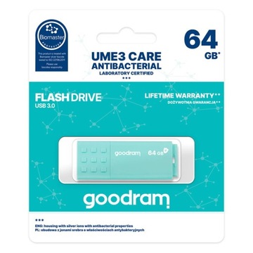 Флэш-накопитель GOODRAM UME3 Care 64 ГБ