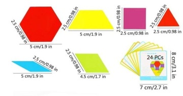 ПАЗЛ ДЕРЕВЯННЫЕ БЛОКИ МОНТЕССОРИ 155 деталей мозаика