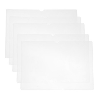 Набор бизнес-лицензий, прозрачные офисные конверты, 5 шт.