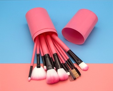 Набор из 12 профессиональных кистей для макияжа + ЦВЕТА В ФОРМАТЕ