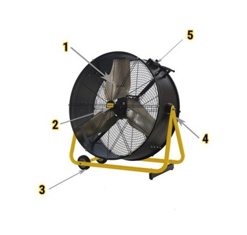 Профессиональный осевой вентилятор-циркулятор MASTER DF 30P, 10200 м3/ч