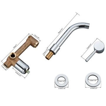 Черный смеситель для раковины, смеситель для ванной комнаты