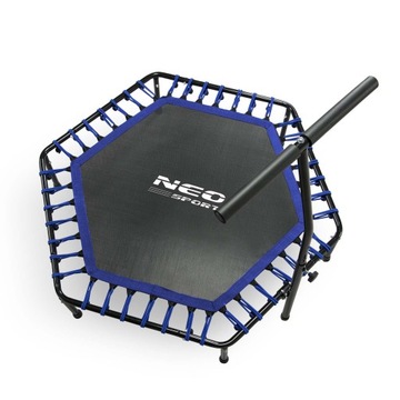 БАТУТ ДЛЯ ФИТНЕСА С РУЧКОЙ 127 СМ NEO-SPORT - ШЕСТИГРАННЫЙ СИНИЙ