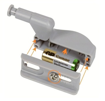 ЛАМПА НА ПЕТЛИ ШКАФА 3 LED + АККУМУЛЯТОР