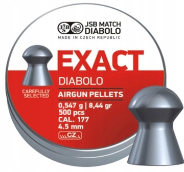 ŚRUT DIABOLO JSB EXACT 4,5 mm 4,50 CELNY 500 SZTUK