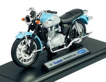 WELLY '02 TRIUMPH BONNEVILLE 1:18 мотоцикл новий модель 12171