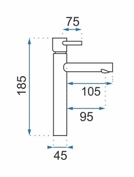 Tess Gold Матовый низкий смеситель для раковины