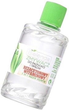 BIELENDA ZMYWACZ DO PAZNOKCI BEZACETONOWY 50ML Skutecznie usuwa lakier