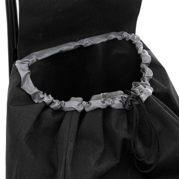 Троллянка для покупок с прочной сумкой черного колеса