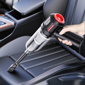 Беспроводной автомобильный пылесос с ручным фильтром Hepa МОЩНЫЙ 120 Вт + насадки