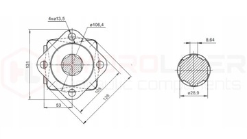 SILNIK HYDRAULICZNY SMS 80 O4WOM HYDROLIDER