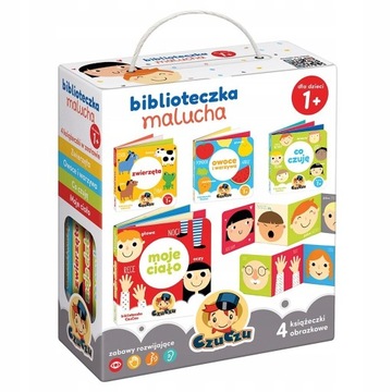 CZUCZU BIBLIOTECZKA MALUCHA 4 KSIĄŻECZKI 12M+