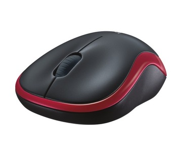 Mysz bezprzewodowa Logitech M185 Wireless Mouse + Odbiornik USB Czerwona