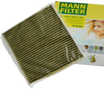 FILTR KABINOWY MANN FP 26 009 DO AUDI SKODA SEAT VW 5Q0819644A JZW819653G