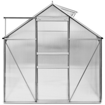 Садовая теплица из поликарбоната 380x190см Алюминий