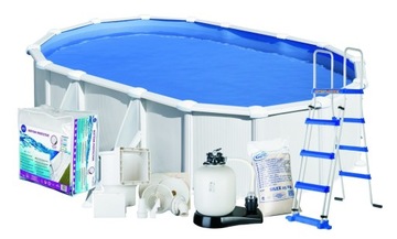 Basen ogrodowy stalowy Atlantis 500x300x132cm GRE