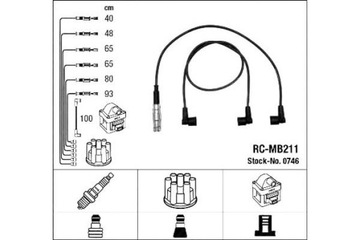 KABEL + SVÍČKY PUNTO DOBLO IDEA LINEA FIORINO 1.4