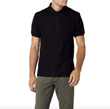 Fruit of The Loom koszulka Polo Premium Black XXL